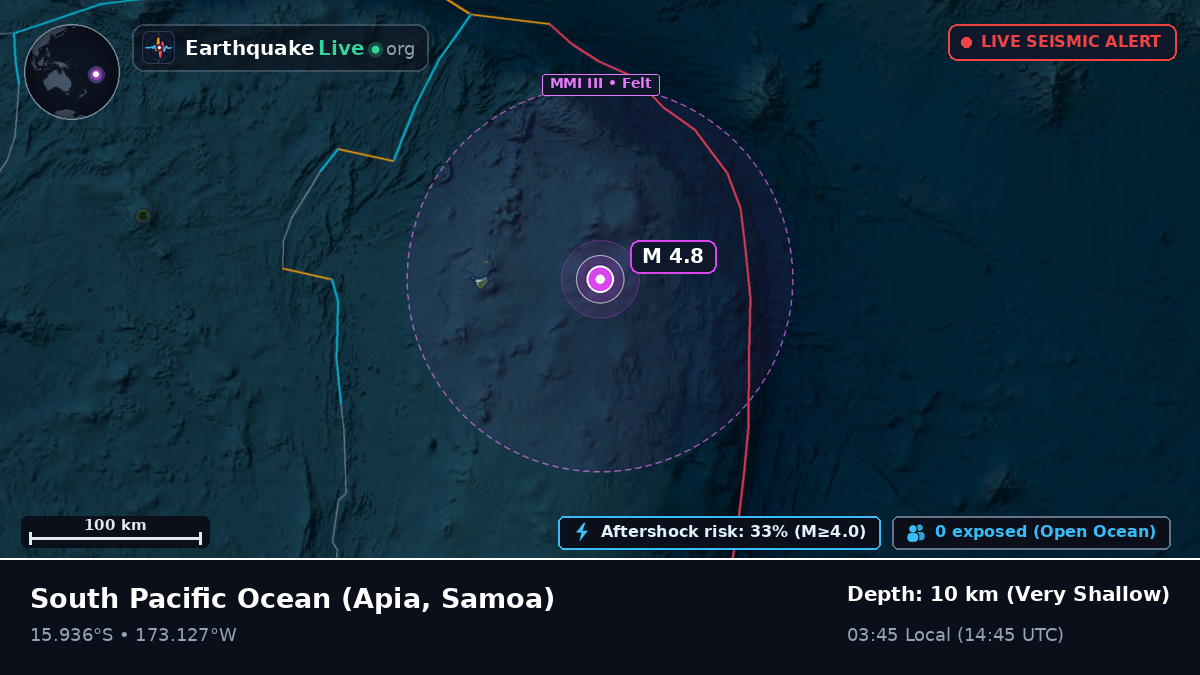 South Pacific Ocean (Samoa)