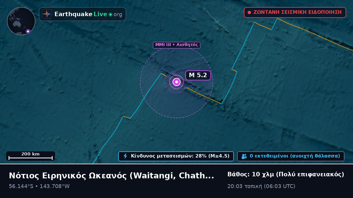Νότιος Ειρηνικός Ωκεανός (Chatham Islands)