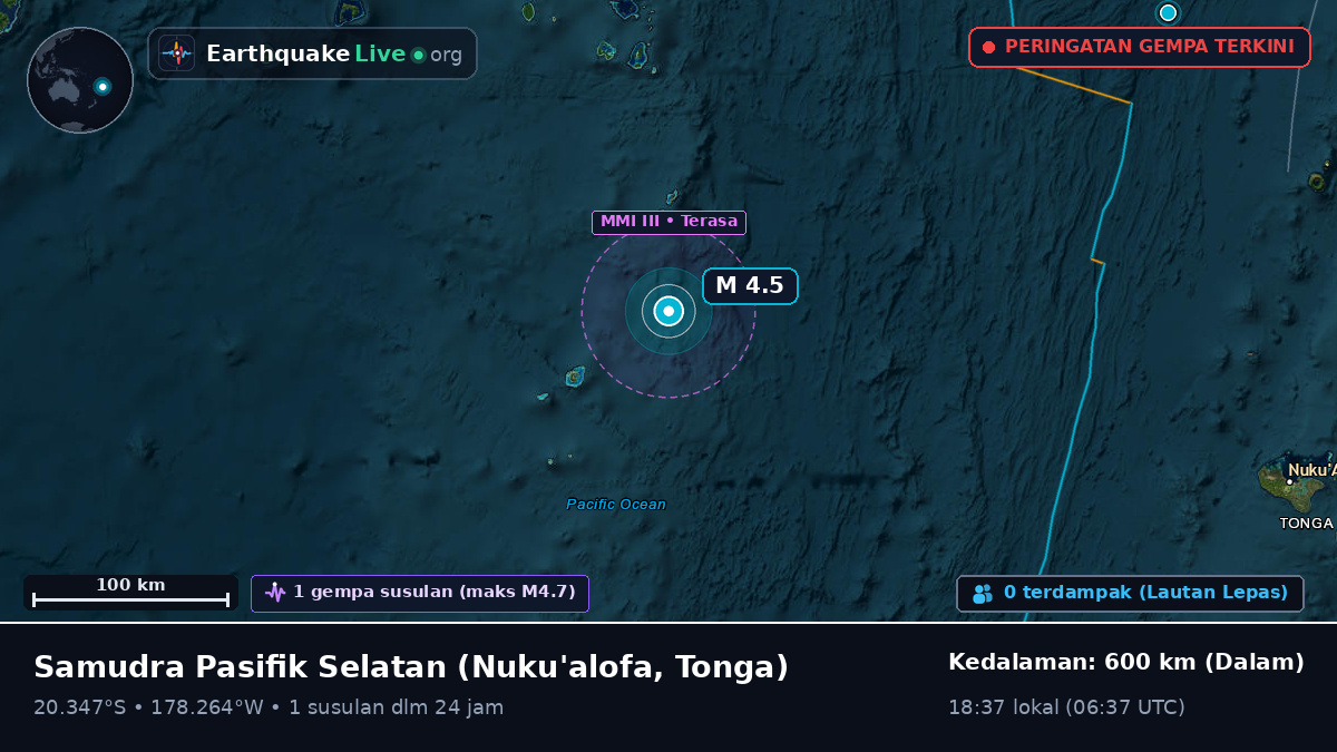 Samudra Pasifik Selatan (Tonga)