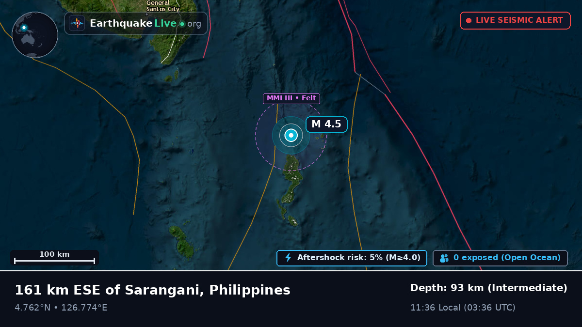 Off the coast of General Santos, Philippines