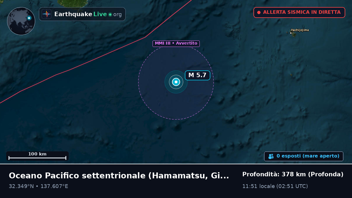 Oceano Pacifico settentrionale (Giappone)