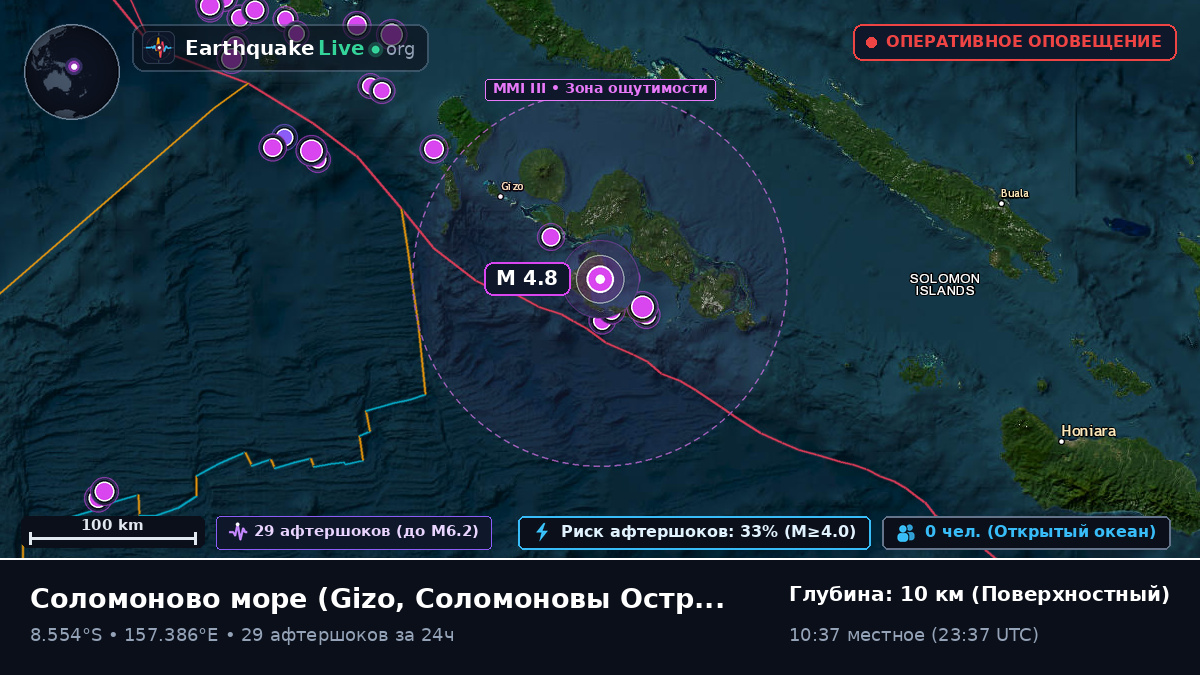 Соломоново море (Соломоновы Острова)