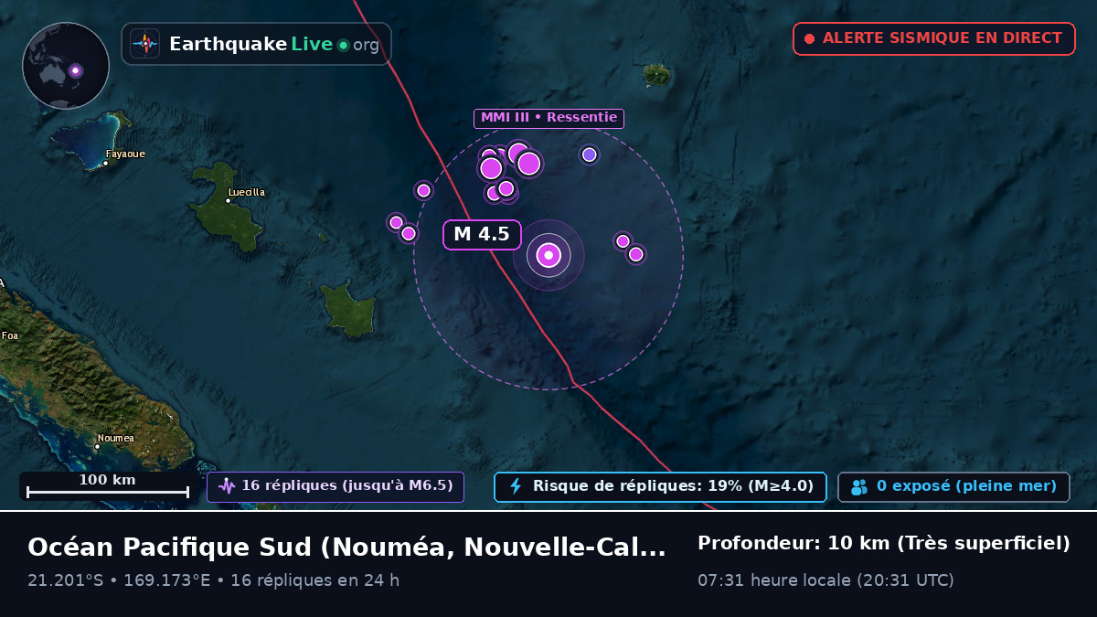 Océan Pacifique Sud (Nouvelle-Calédonie)