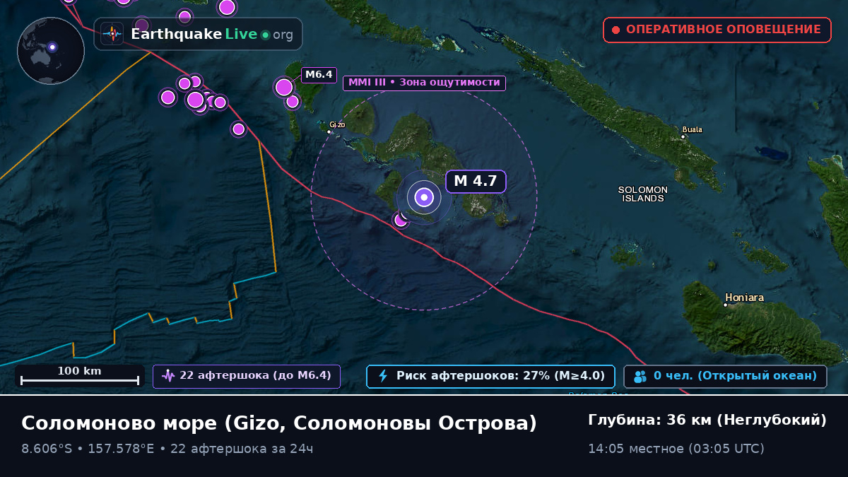 Соломоново море (Соломоновы Острова)