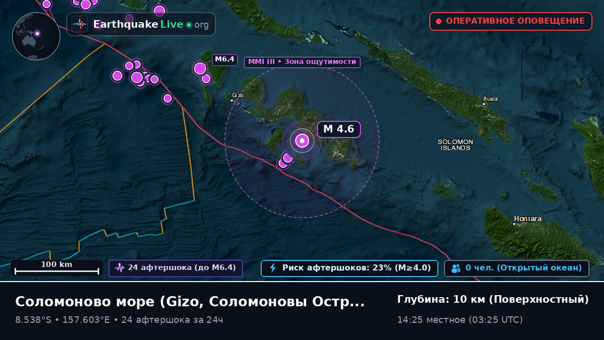 Соломоново море (Соломоновы Острова)
