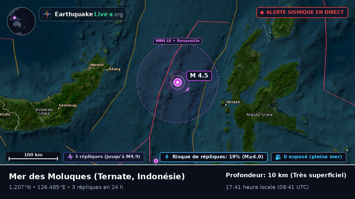 Mer des Moluques (Indonésie)