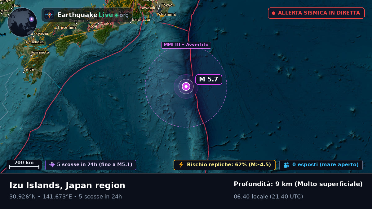Oceano Pacifico settentrionale (Giappone)