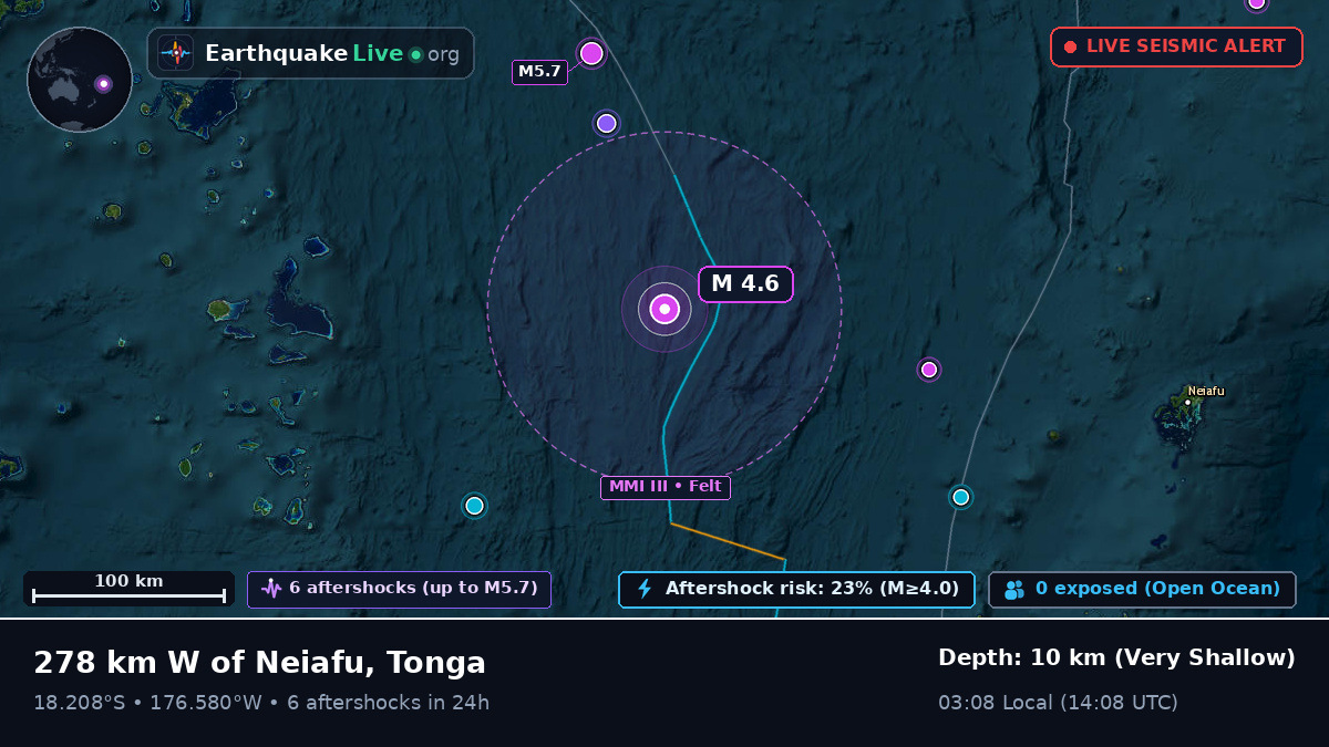South Pacific Ocean (Tonga)