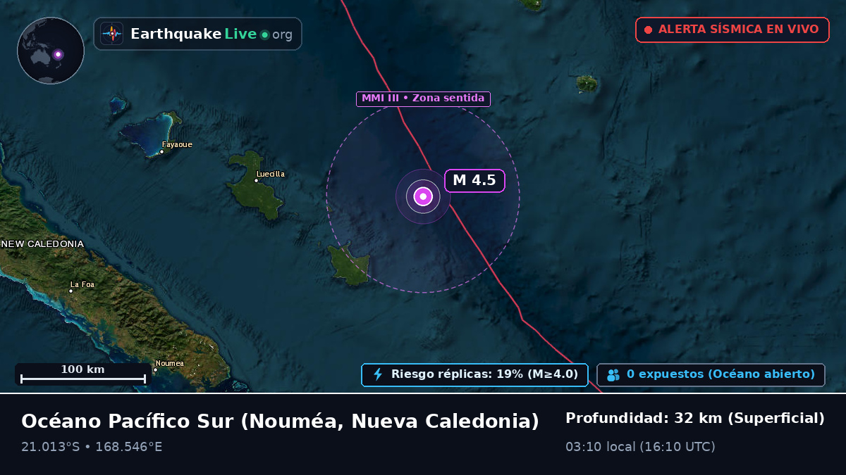 Océano Pacífico Sur (Nueva Caledonia)