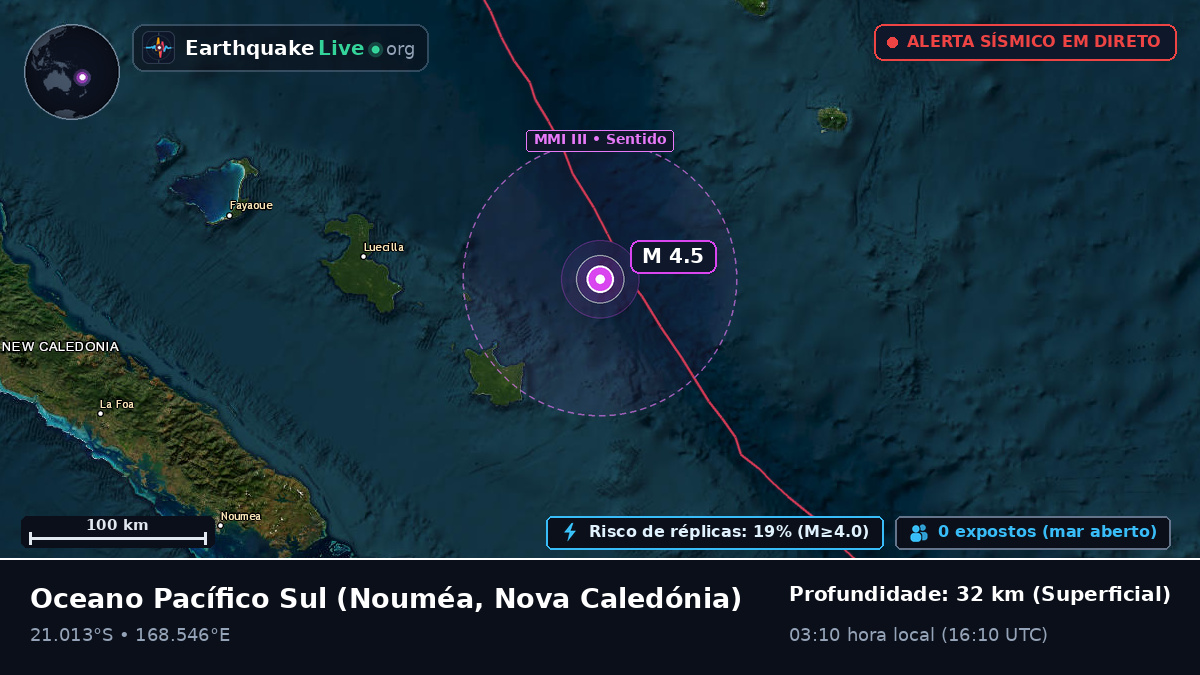Oceano Pacífico Sul (Nova Caledónia)