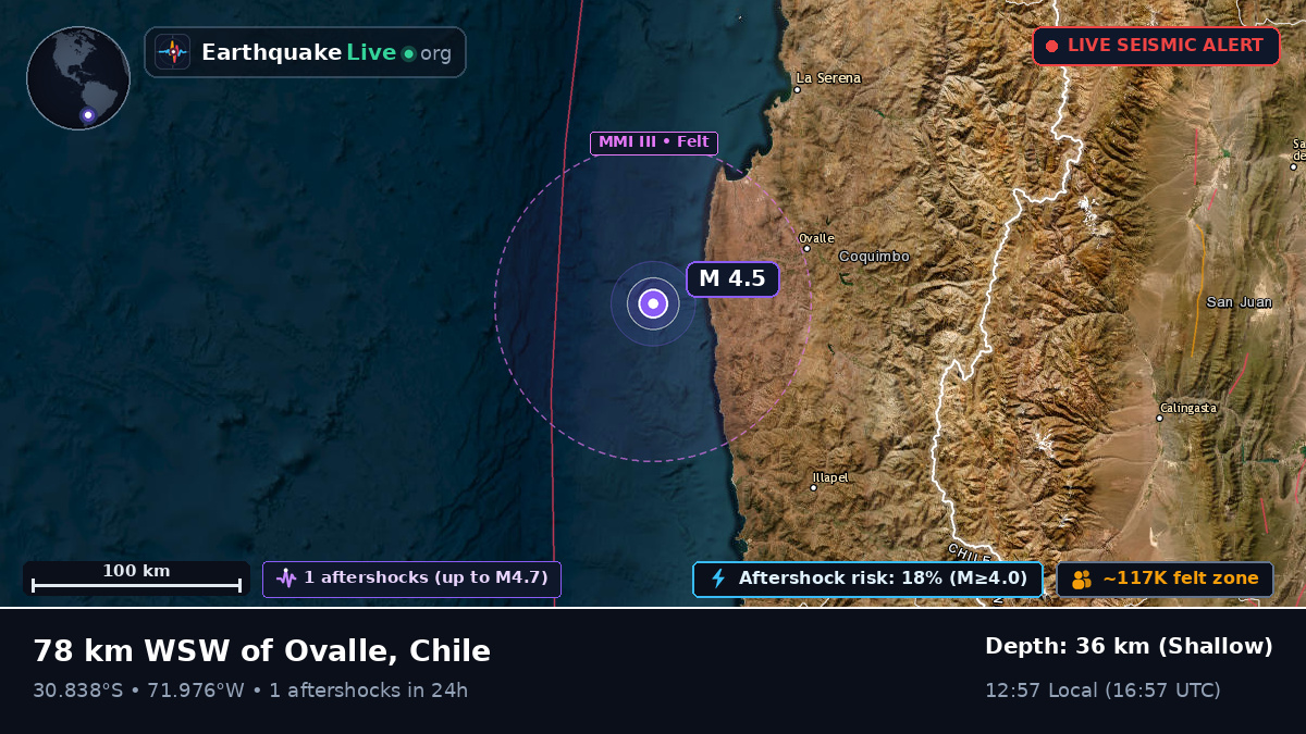 Off the coast of Coquimbo, Chile