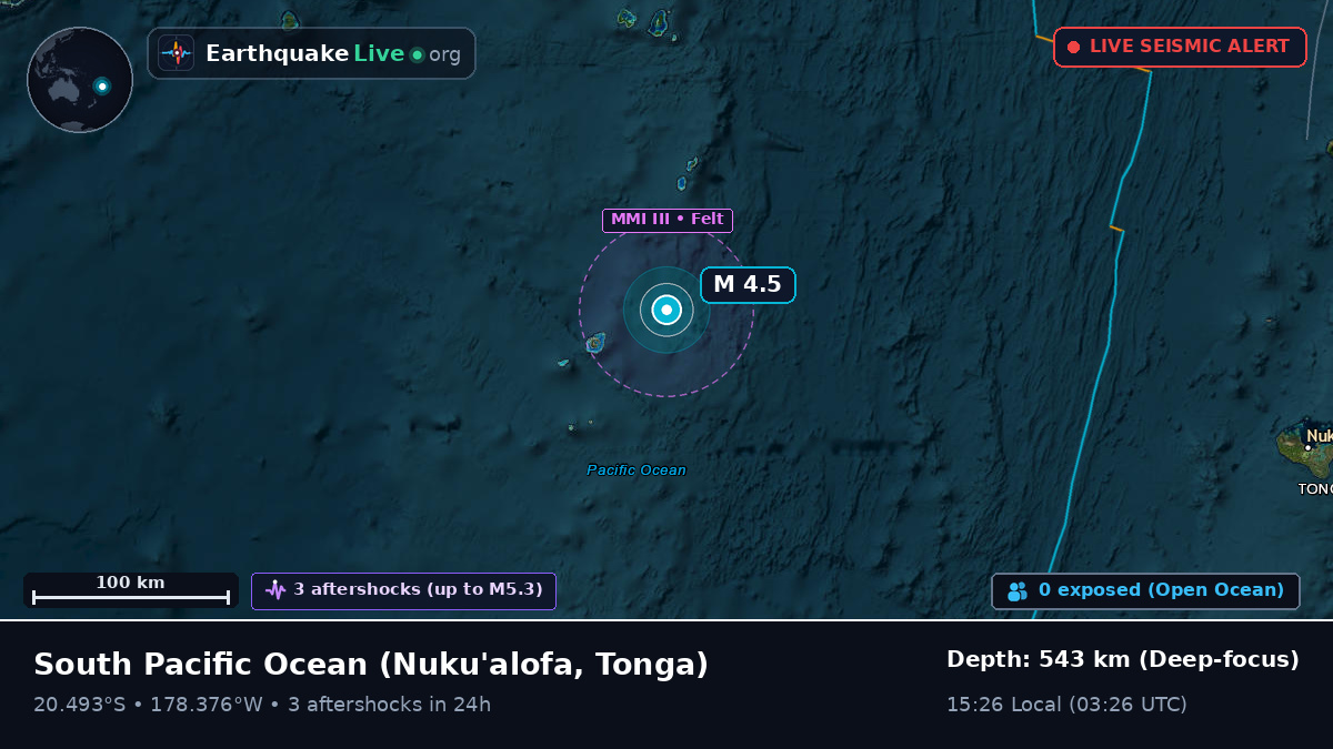 South Pacific Ocean (Tonga)