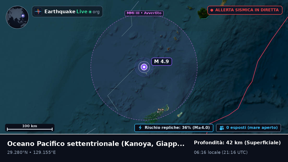 Oceano Pacifico settentrionale (Giappone)