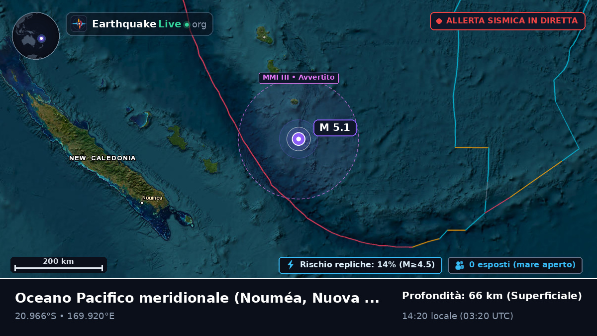 Oceano Pacifico meridionale (Nuova Caledonia)