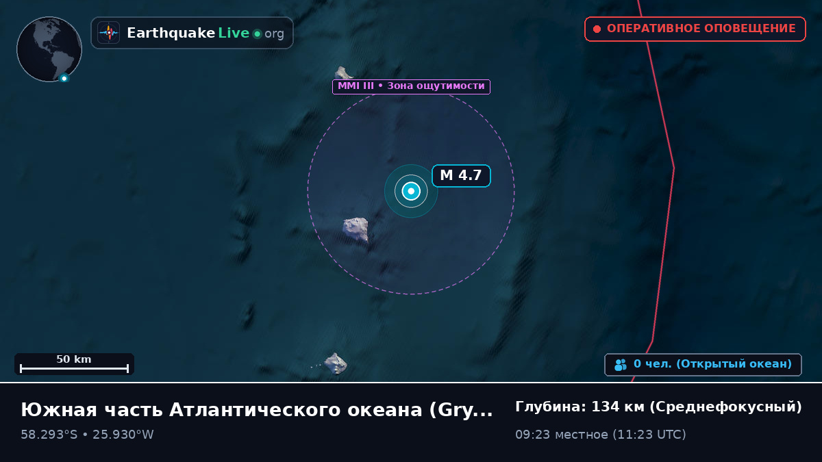 Южная часть Атлантического океана (South Georgia and the Islands)
