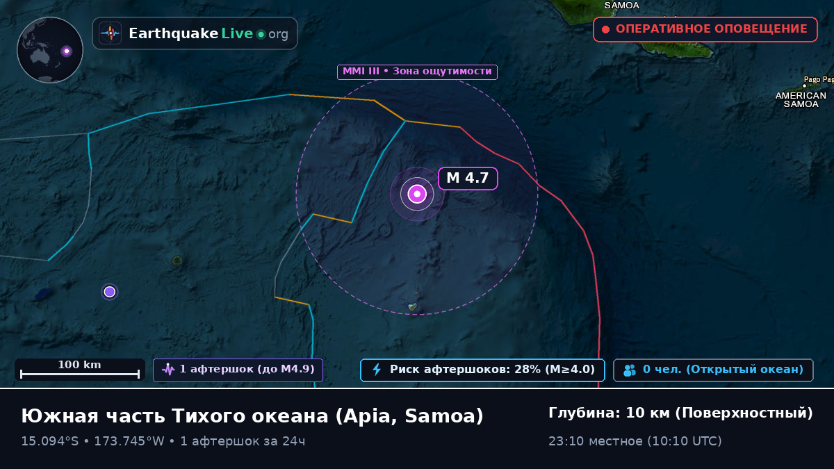 Южная часть Тихого океана (Samoa)