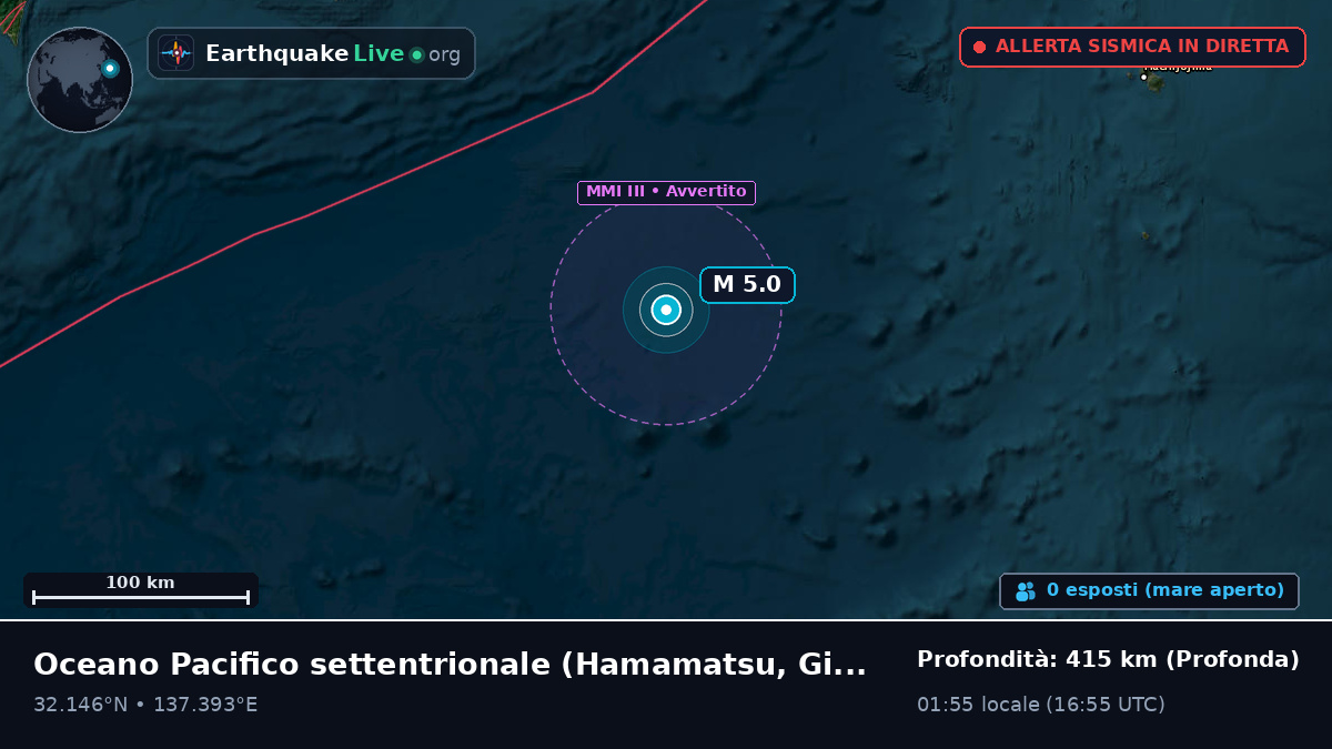 Oceano Pacifico settentrionale (Giappone)