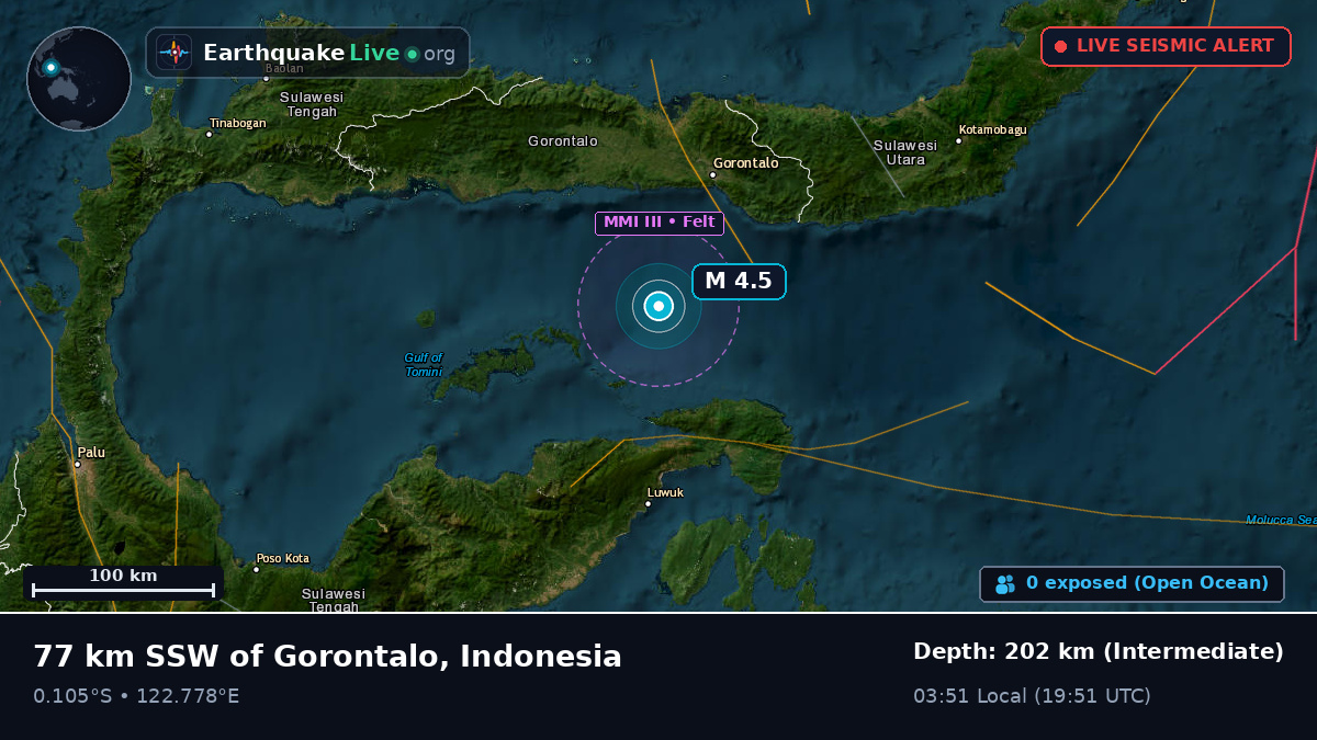 Off the coast of Gorontalo, Indonesia