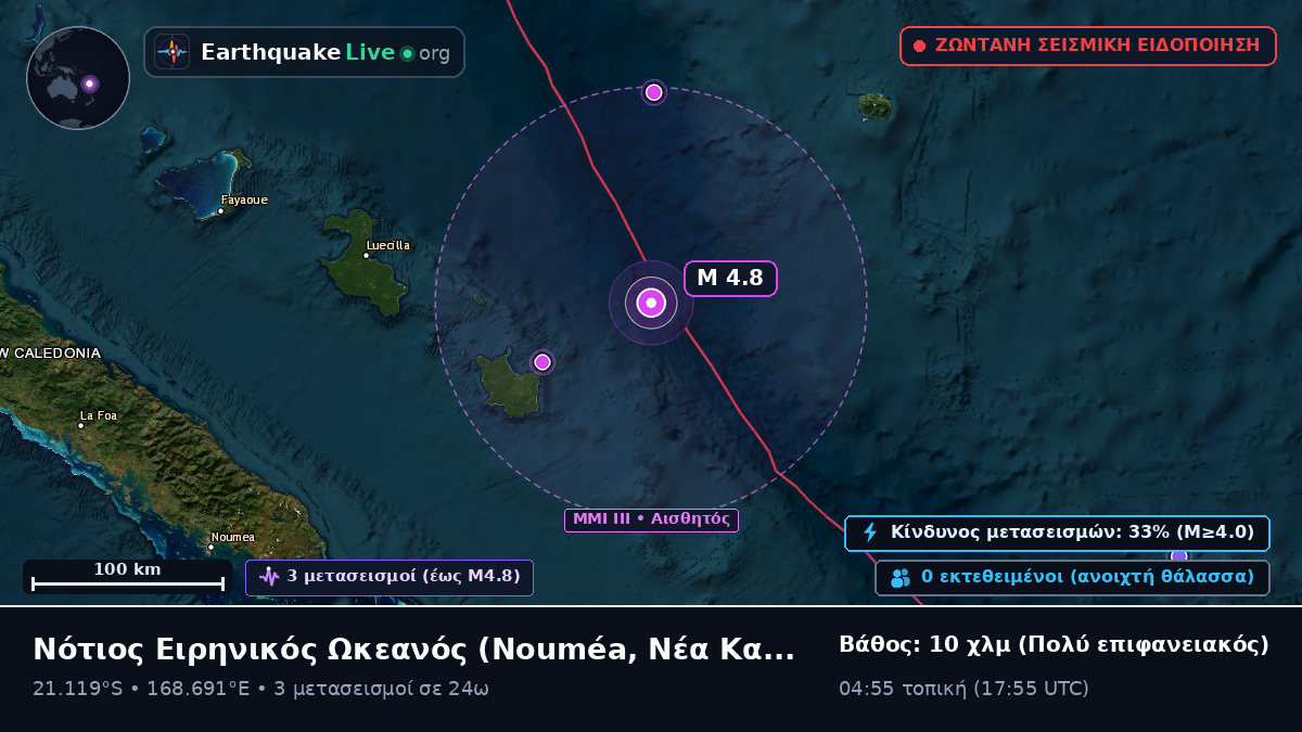 Νότιος Ειρηνικός Ωκεανός (Νέα Καληδονία)