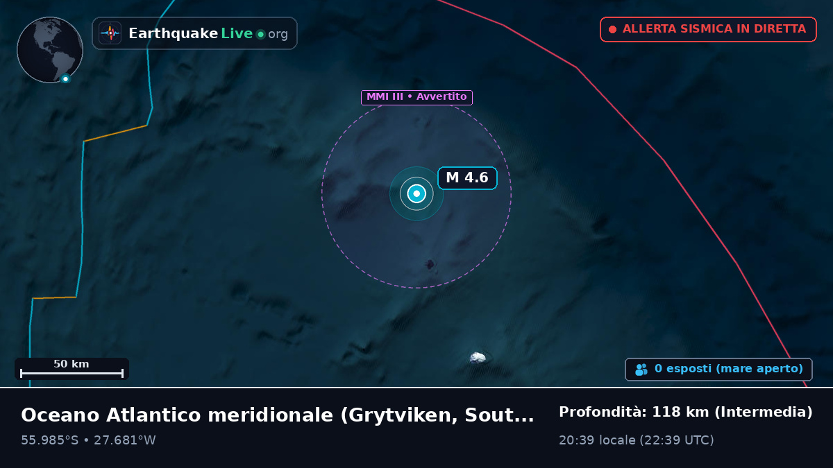 Oceano Atlantico meridionale (South Georgia and the Islands)