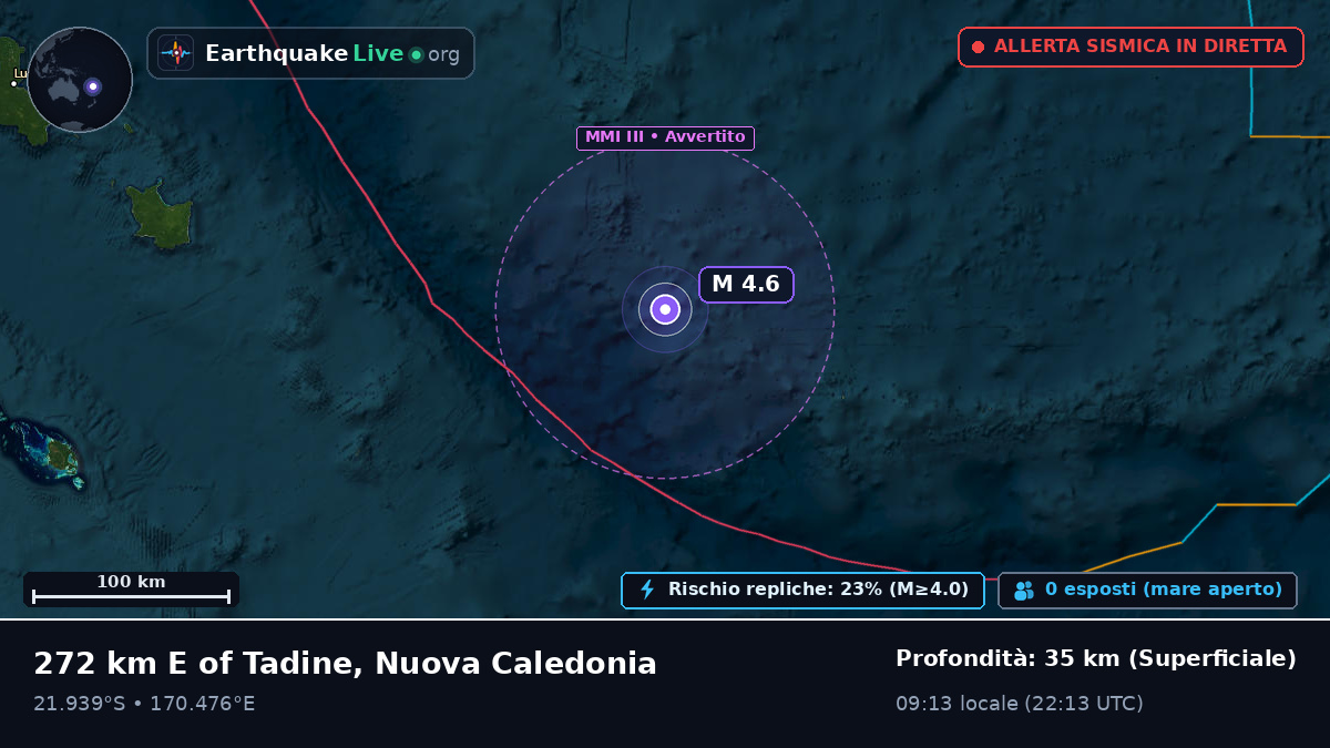 Oceano Pacifico meridionale (Nuova Caledonia)