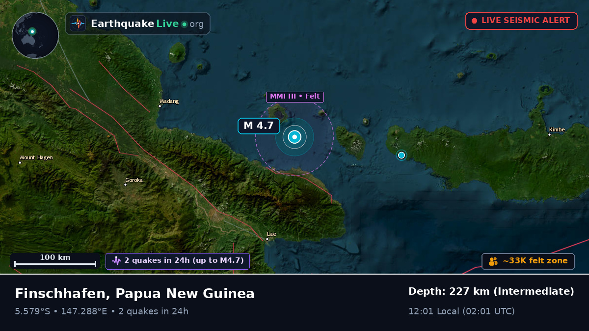 Off the coast of Lae, Papua New Guinea