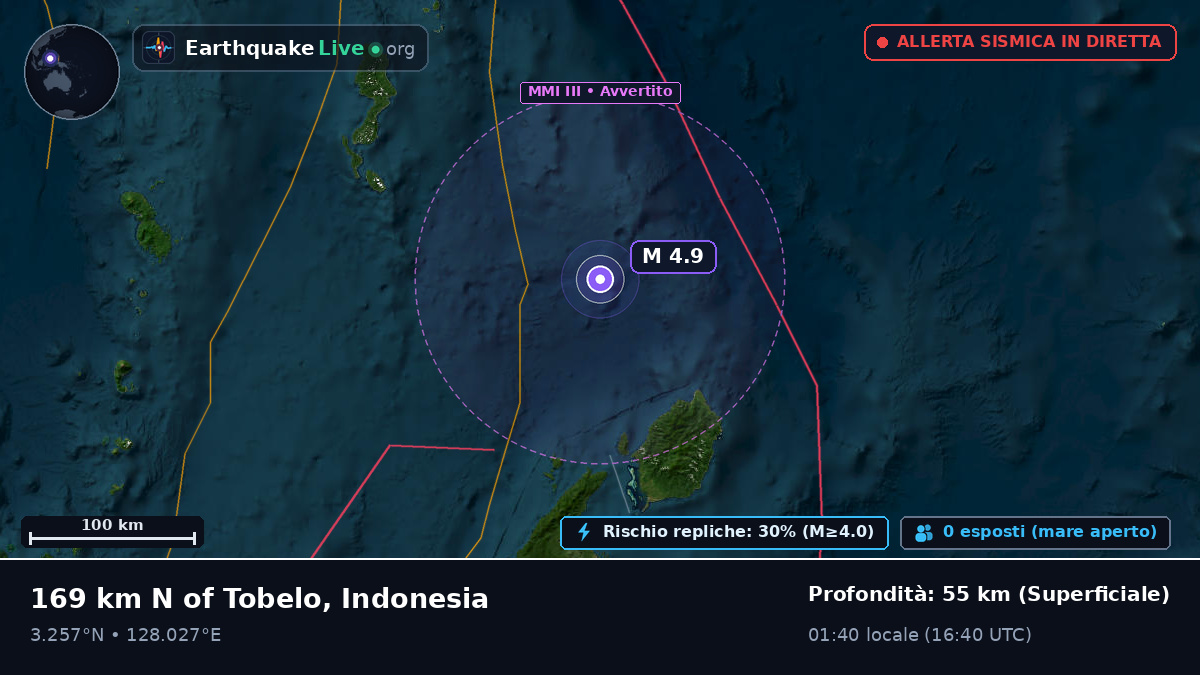 Oceano Pacifico settentrionale (Indonesia)