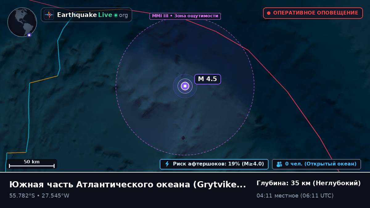 Южная часть Атлантического океана (South Georgia and the Islands)