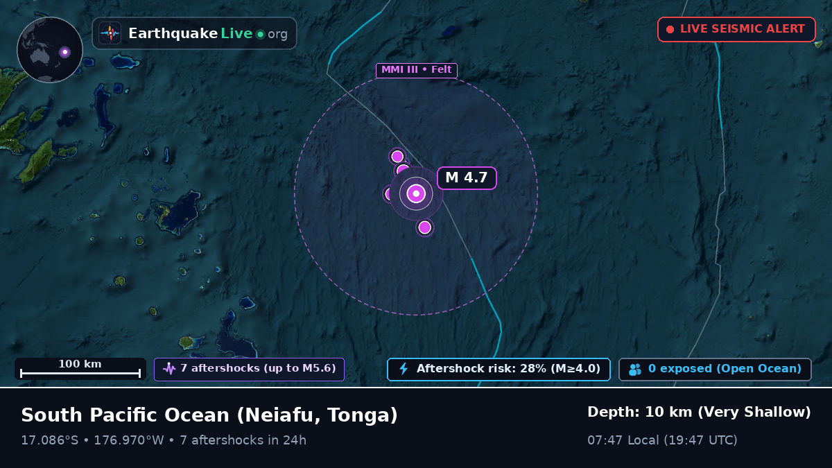 South Pacific Ocean (Tonga)