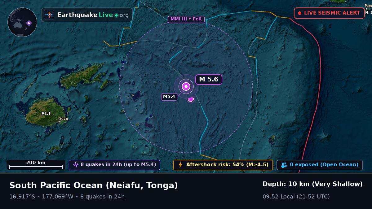 South Pacific Ocean (Tonga)