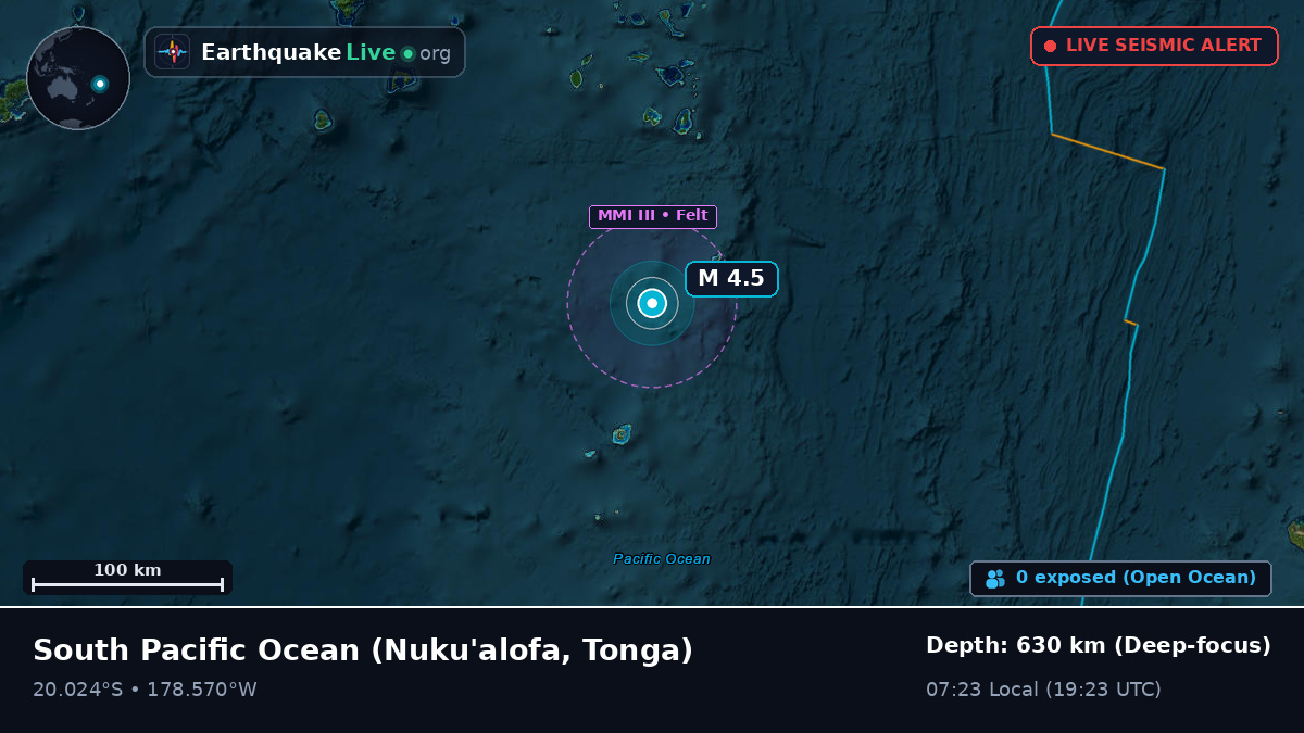 South Pacific Ocean (Tonga)