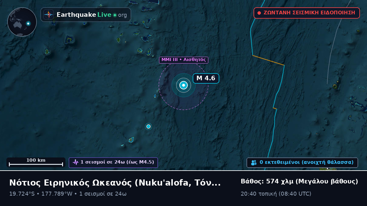 Νότιος Ειρηνικός Ωκεανός (Τόνγκα)