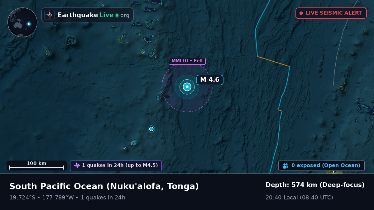 South Pacific Ocean (Tonga)
