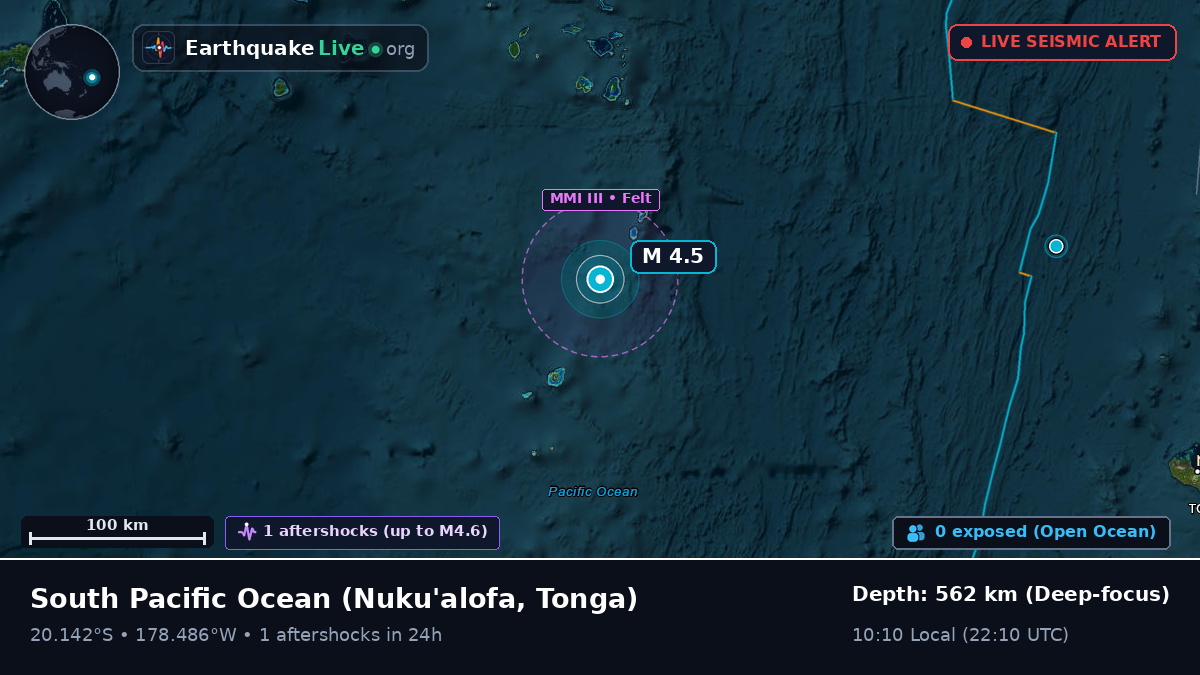 South Pacific Ocean (Tonga)