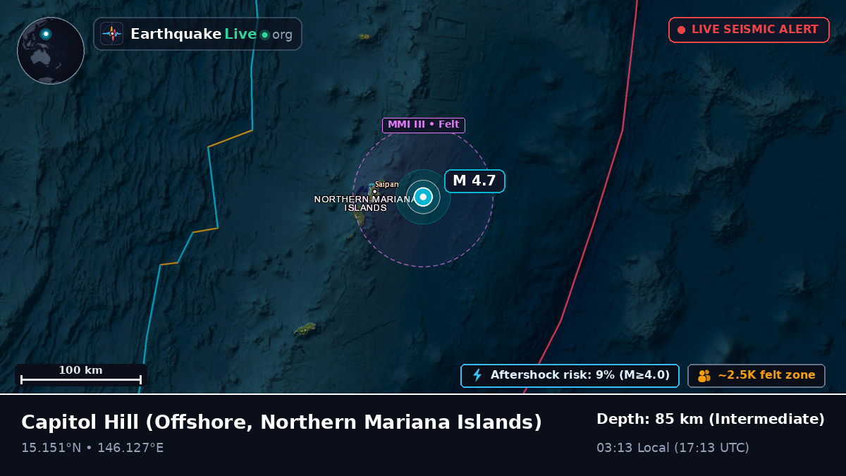 Off the coast of Capitol Hill, Northern Mariana Islands