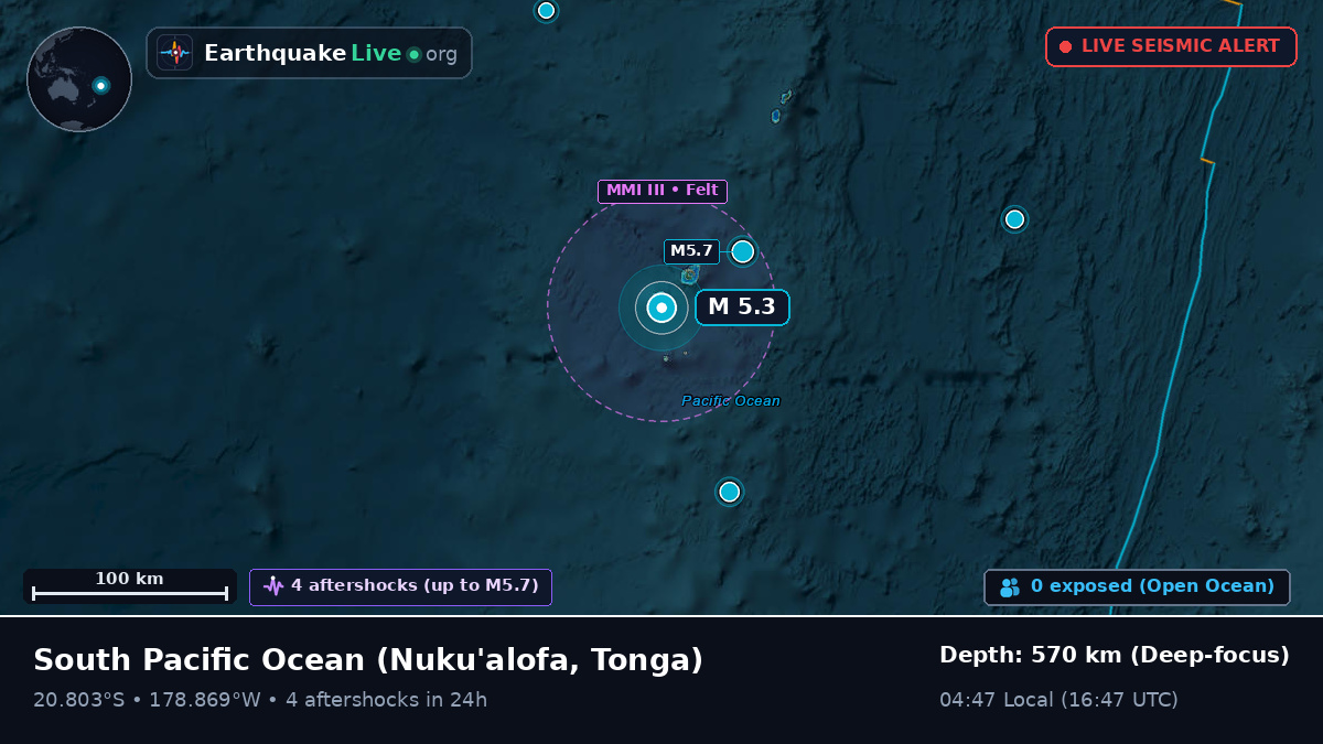 South Pacific Ocean (Tonga)