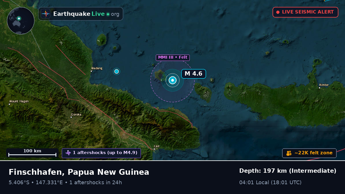 Off the coast of Lae, Papua New Guinea