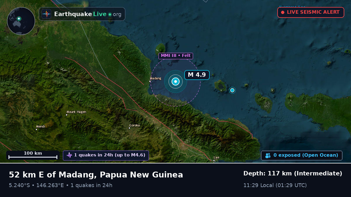 Off the coast of Madang, Papua New Guinea