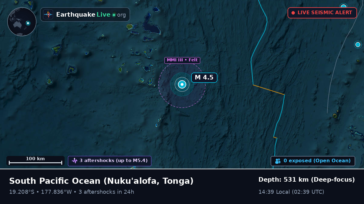 South Pacific Ocean (Tonga)