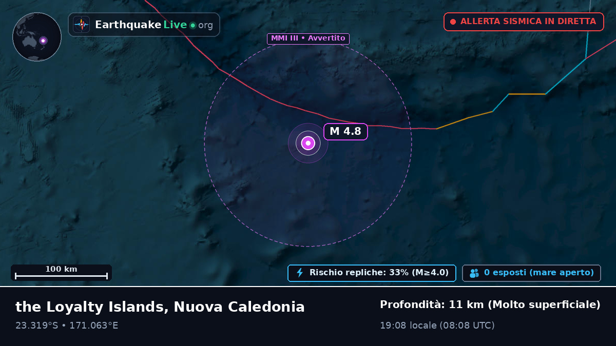 Oceano Pacifico meridionale (Nuova Caledonia)