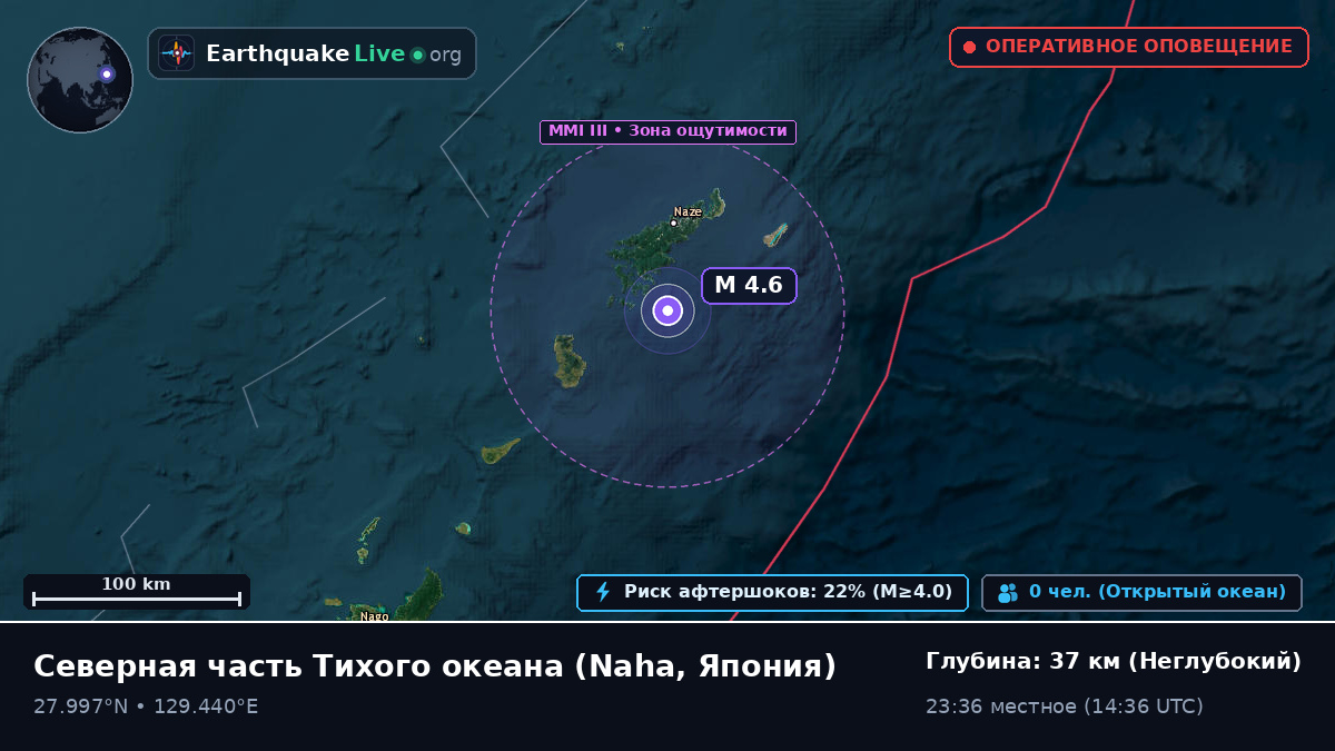 Северная часть Тихого океана (Япония)