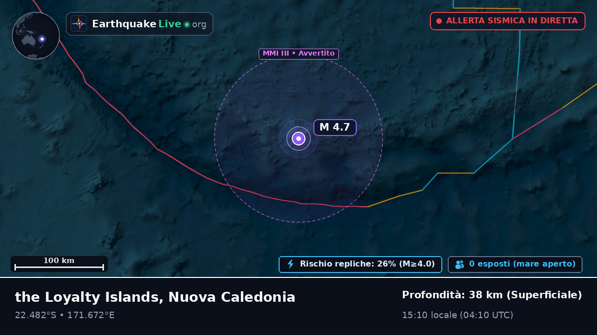 Oceano Pacifico meridionale (Nuova Caledonia)