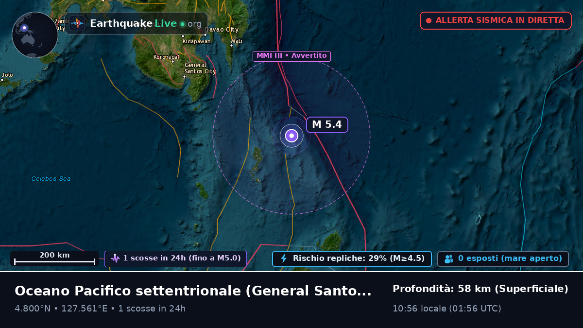 Oceano Pacifico settentrionale (Filippine)