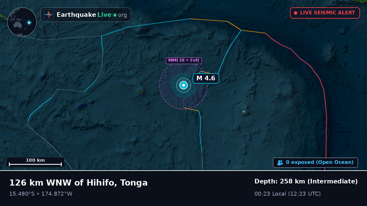 South Pacific Ocean (Tonga)
