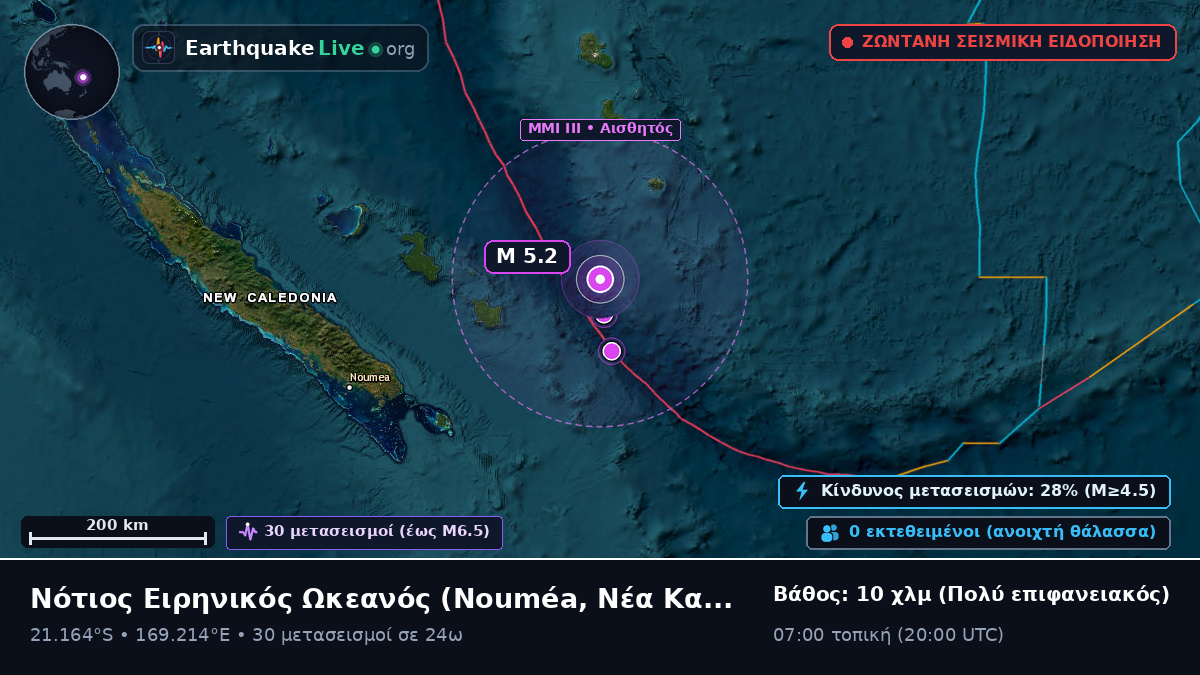 Νότιος Ειρηνικός Ωκεανός (Νέα Καληδονία)