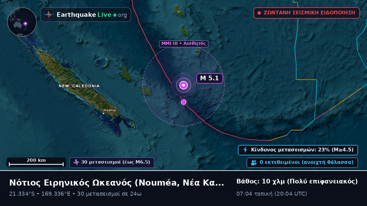 Νότιος Ειρηνικός Ωκεανός (Νέα Καληδονία)
