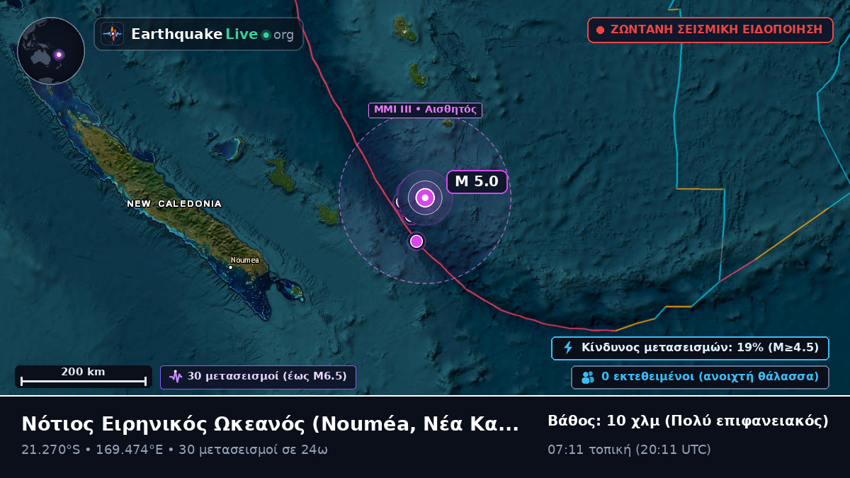 Νότιος Ειρηνικός Ωκεανός (Νέα Καληδονία)