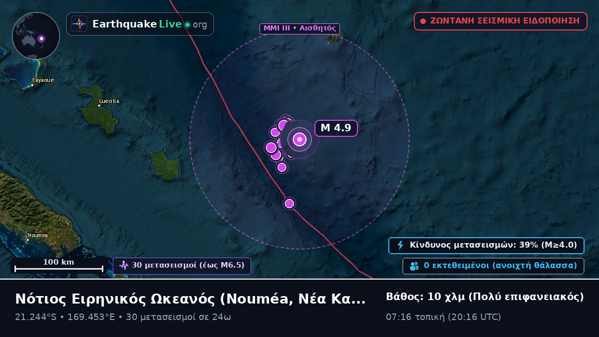 Νότιος Ειρηνικός Ωκεανός (Νέα Καληδονία)