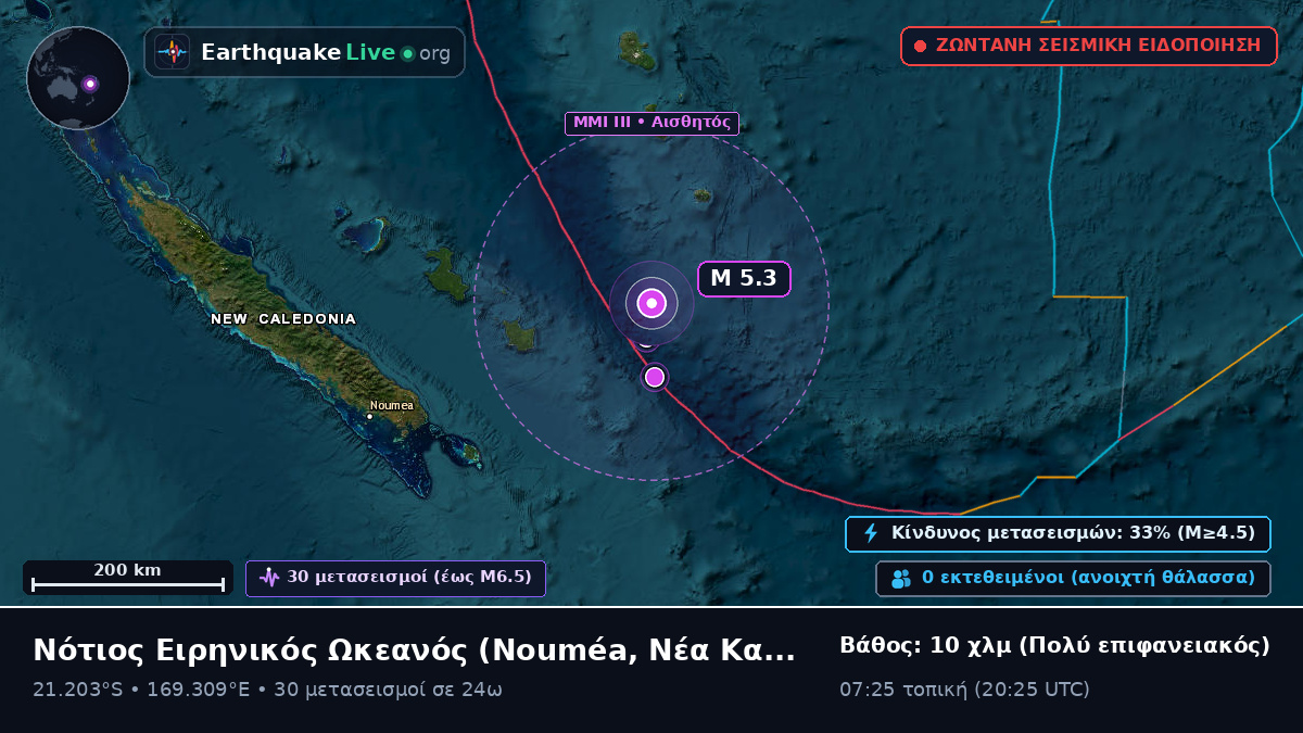 Νότιος Ειρηνικός Ωκεανός (Νέα Καληδονία)