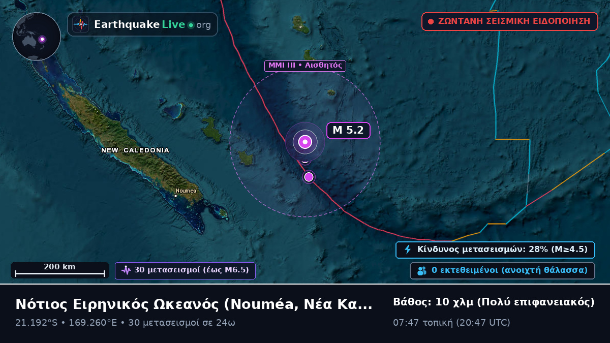 Νότιος Ειρηνικός Ωκεανός (Νέα Καληδονία)